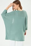 Kadın Önü Açık Oversize Hırka