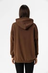 Kadın Önü Baskılı Kapüşon Detaylı Üç İplik Sweatshirt 235018 -