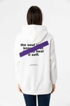 Kadın Önü Baskılı Kapüşonlu Üç İplik Sweatshirt 235020 -