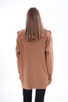 Kadın Önü Dantel Detaylı Triko Örme Tunik 245169 -