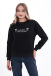 Kadın Önü Nakış Detaylı Üç İplik Sweatshirt 245328 -