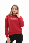 Kadın Önü Nakış Detaylı Üç İplik Sweatshirt 245328 -
