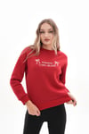 Kadın Önü Nakış Detaylı Üç İplik Sweatshirt 245328 -