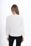 Kadın Önü Nakış Detaylı Üç İplik Sweatshirt 245328 -