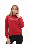 Kadın Önü Nakış Detaylı Üç İplik Sweatshirt 245328 -
