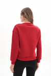 Kadın Önü Nakış Detaylı Üç İplik Sweatshirt 245328 -