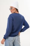 Kadın Önü Nakış Detaylı Üç İplik Sweatshirt 255007 -
