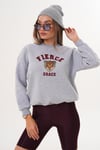 Kadın Önü Nakışlı Üç İplik Sweatshirt 255375 -