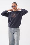 Kadın Önü Yazı Nakışlı Üç İplik Sweatshirt 255366 - 265125