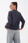 Kadın Önü Yazı Nakışlı Üç İplik Sweatshirt 255366 - 265125