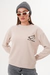 Kadın Ördek Nakışlı Selanik Örme Sweatshirt 255077 -