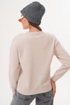 Kadın Ördek Nakışlı Selanik Örme Sweatshirt 255077 -