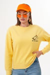 Kadın Ördek Nakışlı Selanik Örme Sweatshirt 255077 -