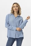 Kadın Oversize Keten Gömlek