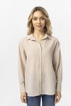 Kadın Oversize Keten Gömlek