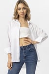 Kadın Oversize Keten Gömlek