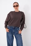 Kadın Oversize Kısa Sweatshirt 265122 -