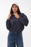 Kadın Oversize Kısa Sweatshirt 265122 -