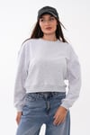 Kadın Oversize Kısa Sweatshirt 265122 -