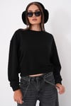 Kadın Oversize Kısa Sweatshirt 265122 -