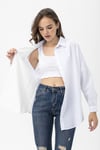 Kadın Oversize Poplik Gömlek 240247 -