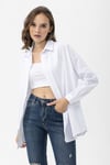Kadın Oversize Poplik Gömlek 240247 -