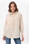 Kadın Oversize Poplik Gömlek 240247 -