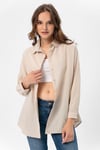 Kadın Oversize Poplik Gömlek 240247 -