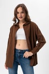 Kadın Oversize Poplik Gömlek 240247 -