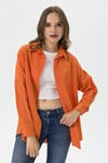 Kadın Oversize Poplik Gömlek 240247 -