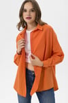 Kadın Oversize Poplik Gömlek 240247 -