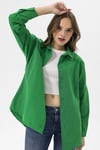 Kadın Oversize Poplik Gömlek 240247 -