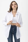 Kadın Oversize Poplik Gömlek 240247 -