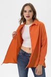 Kadın Oversize Poplik Gömlek 240247 -