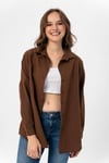 Kadın Oversize Poplik Gömlek 240247 -