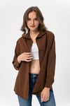 Kadın Oversize Poplik Gömlek 240247 -