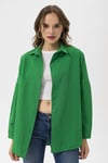 Kadın Oversize Poplik Gömlek 240247 -