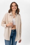 Kadın Oversize Poplik Gömlek 240247 -