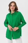 Kadın Oversize Poplik Gömlek