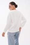 Kadın Papatya Nakışlı Şardonlu Üç İplik Sweatshirt 265133 -