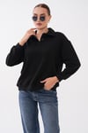 Kadın Polo Yaka Sweatshirt 265180 -