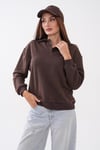 Kadın Polo Yaka Sweatshirt 265180 -