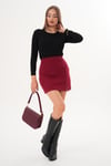 Kadın Selanik Örme Mini Etek 255055 -