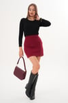 Kadın Selanik Örme Mini Etek 255055 -