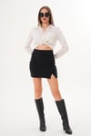 Kadın Selanik Örme Mini Etek 255055 -