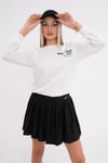 Kadın Sırt Baskı Detaylı Bisiklet Yaka İki İplik Sweatshirt 245277 -
