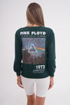 Kadın Sırt Baskı Detaylı Bisiklet Yaka İki İplik Sweatshirt 245277 -