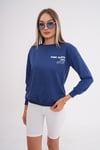 Kadın Sırt Baskı Detaylı Bisiklet Yaka İki İplik Sweatshirt 245277 -