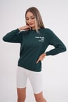 Kadın Sırt Baskı Detaylı Bisiklet Yaka İki İplik Sweatshirt 245277 -