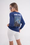 Kadın Sırt Baskı Detaylı Bisiklet Yaka İki İplik Sweatshirt 245277 -